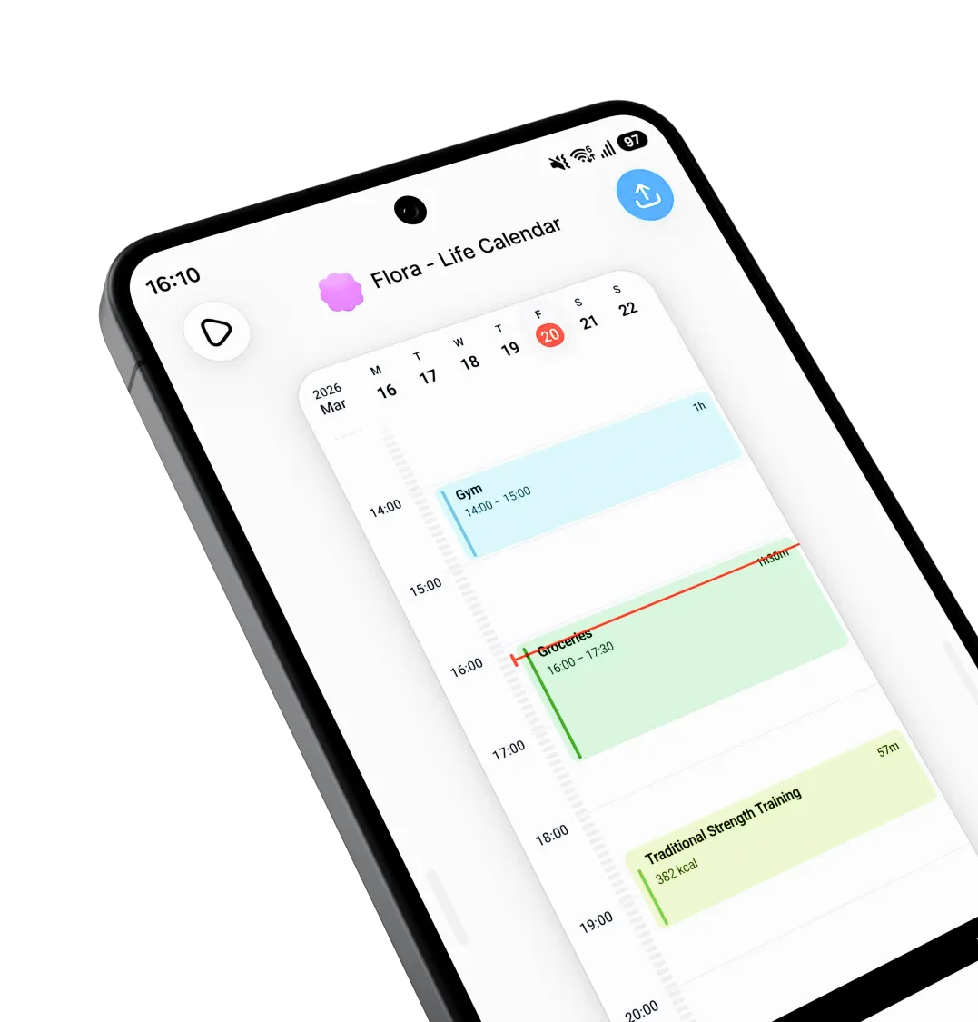 Bloom app running on Android